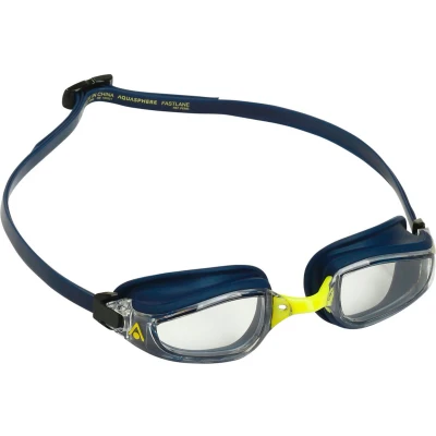 Afbeelding van Aquasphere Fastlane Zwembril Volwassenen Clear Lens Blauw/Geel