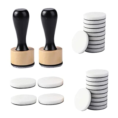 Afbeelding van Inktverfmenggereedschap, mini ronde schuimvullingen, voor scrapbooking, handwerk, inktplaatsing, geen inkt meer, menggereedschap met stempels