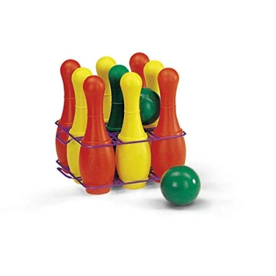 Afbeelding van Rolly Toys kegelspel (9 delig met 2 ballen, kegelspel, buitenspel)
