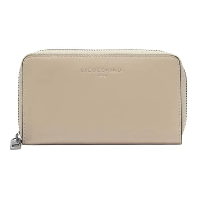 Afbeelding van LIEBESKIND BERLIN Leren Portemonnee Lila Sheep Natural Frieda Wallet Sandcastle Lichtbruin