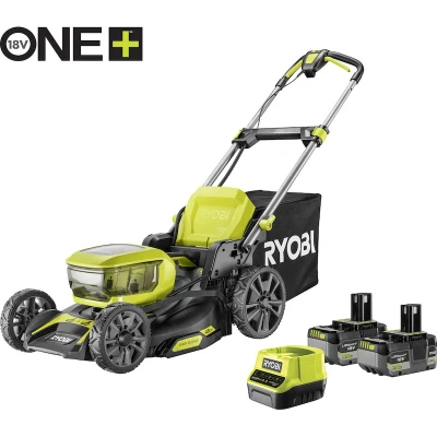 Afbeelding van RYOBI RY18LMX46A 250 2x18V ONE+ Brushless accu grasmaaier 46cm (2x 5,0Ah + lader) 5133005790