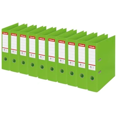 Afbeelding van Esselte Vida ordner, kunststof, 75 mm, groen, 10 stuks