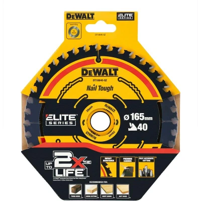 Afbeelding van DeWalt Accessoires Cirkelzaagblad 165x20x40t Finish, kerf 1,65mm DT10640 QZ