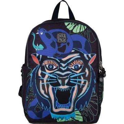 Afbeelding van Pick &amp; Pack Dangerous Cat AOP Backpack M carbon