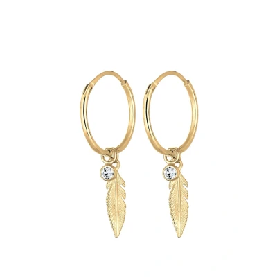 Afbeelding van Elli Feather Oorbellen goldcoloured, Dames, Maat: One Size, Gold coloured