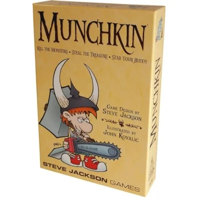 Afbeelding van Steve Jackson Games 1408SJG Munchkin Card Game (2010 Revised Edition) Strategy Game: Kill the Monsters, Steel Treasure, Stab Your Buddy