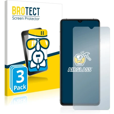 Afbeelding van BROTECT Screenprotector voor OnePlus 7T Folie Beschermfolie Beschermglas transparant (3 Stuks)