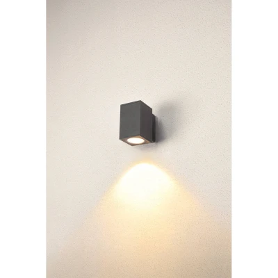 Afbeelding van SLV ENOLA SQUARE M 1003417 LED buitenlamp (wand) vast ingebouwd 10 W Antraciet