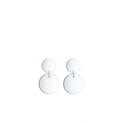 Afbeelding van Elli GEO PLÄTTCHEN Kreis Minimal Alysa Oorbellen silvercoloured, Dames, Maat: One Size, Silver coloured