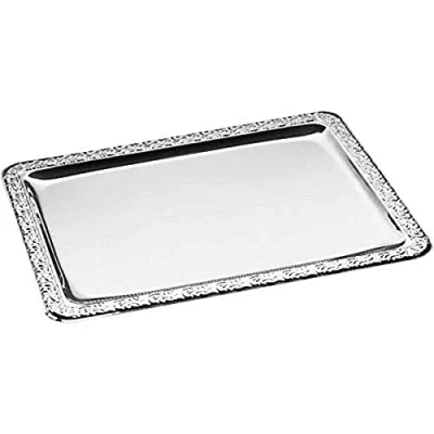Image de Plateau de service rectangulaire en Inox APS 500 x 360mm