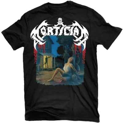 Afbeelding van GONGGSHI T shirt Mortician Chainsaw Dismemberment New ! Relapse Records TS4032 Noir, Noir , M