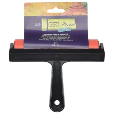 Afbeelding van Gel Press Inktroller drukplaat 15,24x15,24 cm
