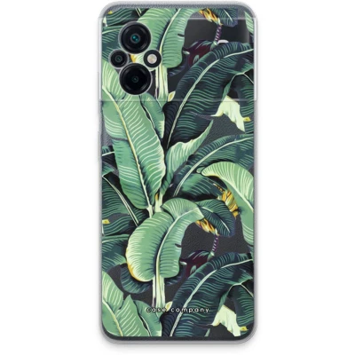 Afbeelding van Case Company® hoesje geschikt voor Xiaomi Poco M5 Bananenbladeren Soft Cover Telefoonhoesje Bescherming aan alle Kanten en Schermrand
