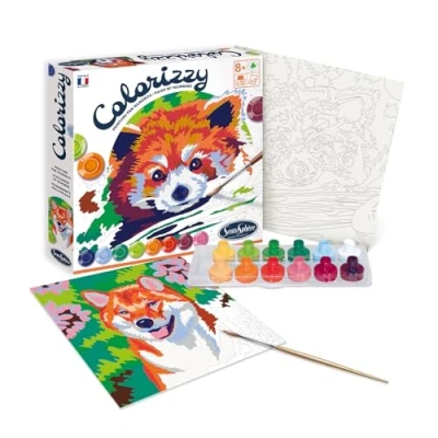 Image de Dessin et coloriage enfant SentoSphère Colorizzy Panda Roux Shiba