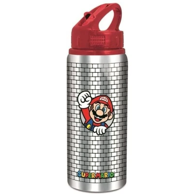 Afbeelding van STOR Super Mario Bros bidon aluminium herbruikbaar voor sport