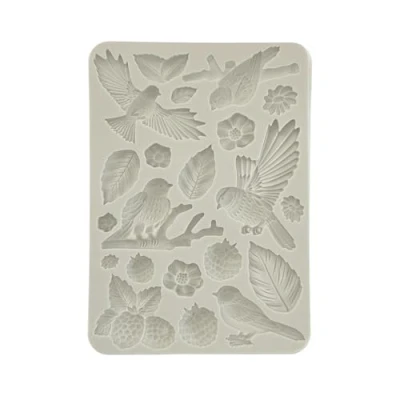 Afbeelding van Stamperia Forest Silicon Mould A5 Birds (KACMA538)