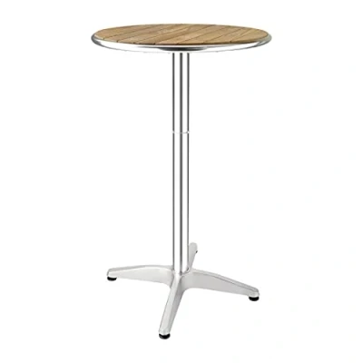 Afbeelding van Bolero ronde statafel met essenhouten blad 60cm