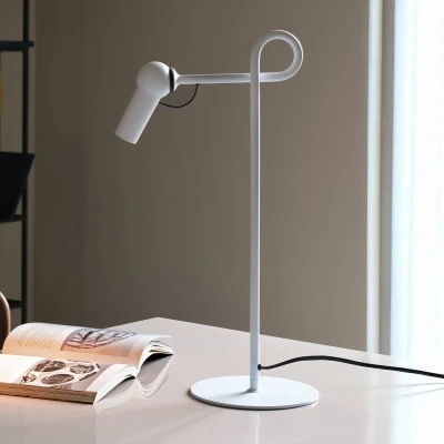 Afbeelding van Kundalini LED tafellamp Bird, wit, hoogte 48 cm