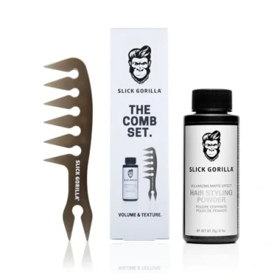Afbeelding van Slick Gorilla Kam Set (haarstyling poeder 20 g + kam)