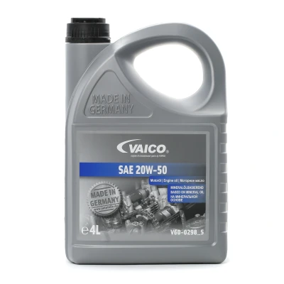 Afbeelding van Vaico 20W 50 4L Motorolie V60 0298_S VOLKSWAGEN: Golf 5, Polo IV Hatchback, 4, AUDI: A3 Sportback, A6 C6 Avant