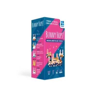 Afbeelding van Megableu Bunny Hops Originele Editie Nederlandstalig Basis Kaartspel Familie en Vrienden Party Spel