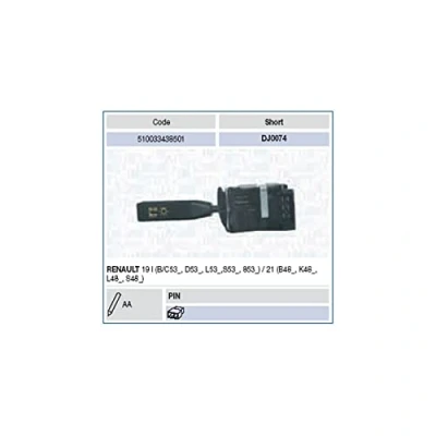 Afbeelding van Magneti Marelli Stuurkolomschakelaar 510033438501