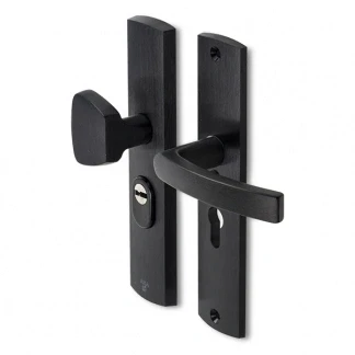 Afbeelding van AXA Curve veiligheidsbeslag S knop/kruk (Blok) zwart met kerntrekbeveiliging PC55 F8 LS SKG***
