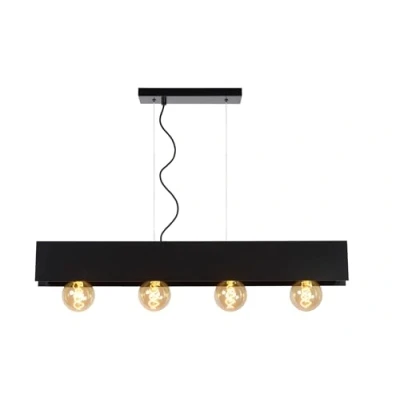 Afbeelding van Lucide SURTUS Hanglamp 4xE27 Zwart