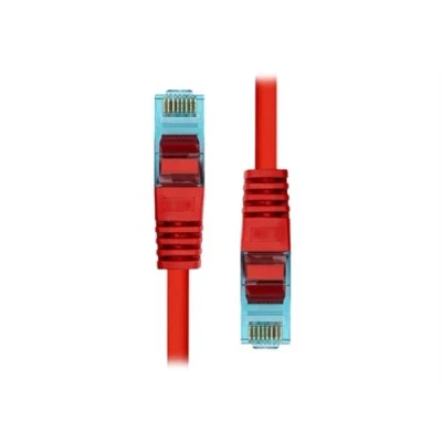 Image de ProXtend Cordon de raccordement RJ 45 (M) pour 7 m 6 mm UTP CAT 6a IEEE 802.3at démarré, sans halogène, crochet rouge