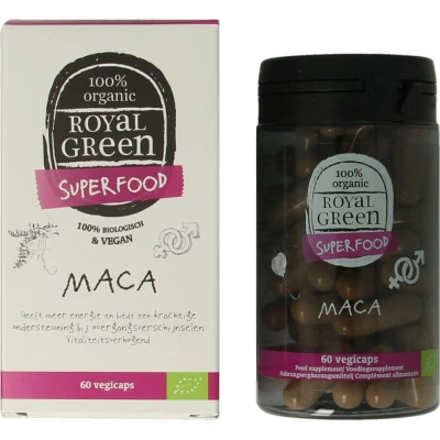 Afbeelding van Royal Green Maca Capsules 100% Bio, 500mg (60 Capsules)