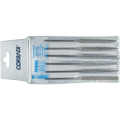 Afbeelding van PFERD 12332144 CORRADI naaldraspset Zwitserse kap 2 Lengte 140 mm 1 stuk(s)
