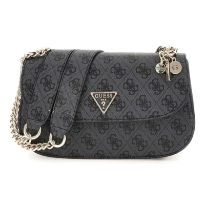 Afbeelding van Guess ECO Erica FLAP Handtas, Dames, Maat: One Size, Coal