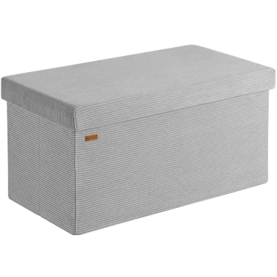 Afbeelding van Casaria Opbergbox Vouwbaar 76x38x38cm M Ripstof 100L Grijs