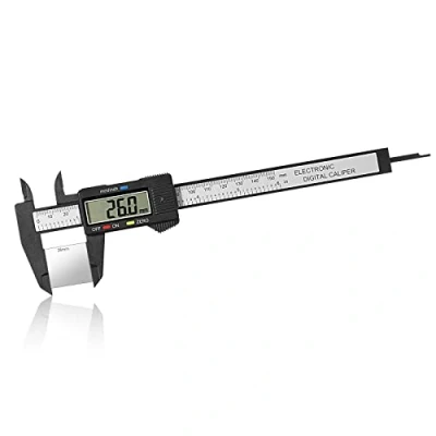Afbeelding van Vinabo digitale schuifmaat, 150 mm / 6 inch elektronisch meetgereedschap met groot lcd display, voor externe en interne metingen, diepte stap