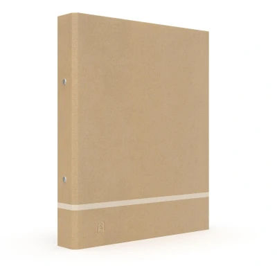 Afbeelding van Oxford Touareg Ringmap, Formaat A4, Uit Karton, Rug Van 3,5 Cm, 2 D ringen, Zand Ringmap