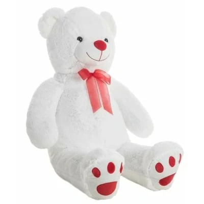 Afbeelding van Knuffelbeer Pretty Wit 140 cm