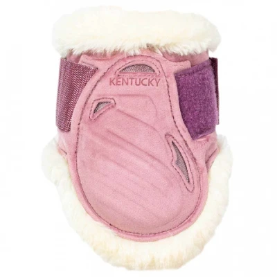 Afbeelding van Kentucky Horsewear Strijklappen Young Vegan Sheepskin Velvet Oudroze