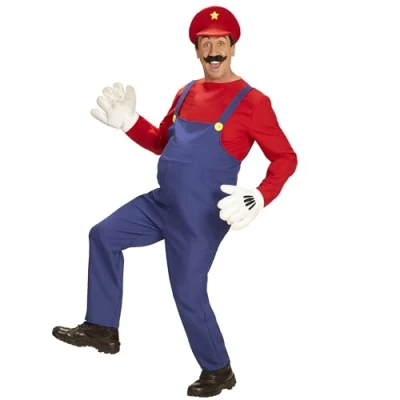 Afbeelding van Loodgieter Mario Man XL Carnaval kostuum Verkleedkleding
