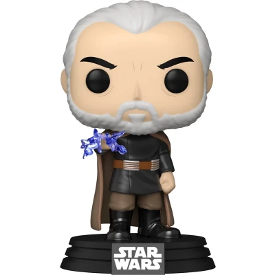 Afbeelding van Star Wars Count Dooku vinylfiguur 744 Funko Pop! meerkleurig PVC Fan merch, Film, Schurken