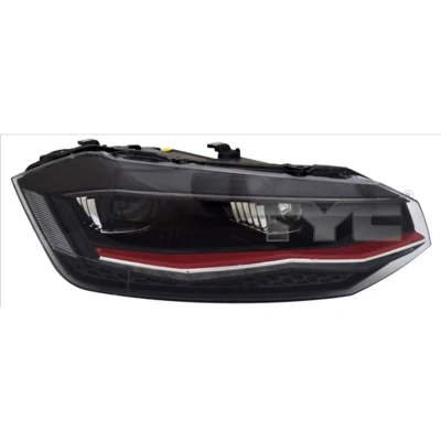 Afbeelding van TYC 20 19211 16 2 Koplampen rechts LED rood VOLKSWAGEN: Polo VI (AW1, BZ1) 1.0, 1.0 TSI, 1.6 MSi, MPi, 1.5 TGI, 2.0 GTI, TDI