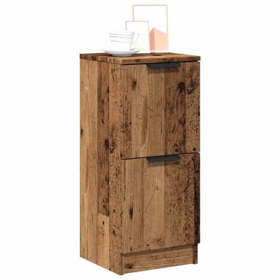 Afbeelding van vidaXL Dressoirs 2 st 30x30x70 cm bewerkt hout oud houtkleurig