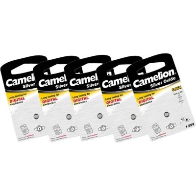 Afbeelding van Camelion SR43 / SG12 zilveroxide knoopcel 1.55 volt 5 stuks