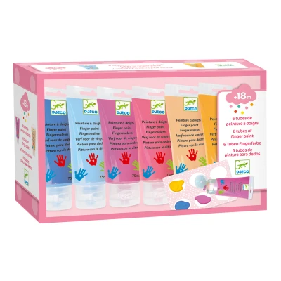 Afbeelding van Djeco tubes vingerverf pastel