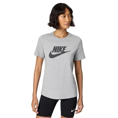 Afbeelding van Nike, Vrouwen, Shirt, T shirt casual comfortabele pasvorm, Grijs, (S)