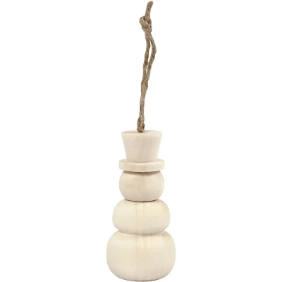 Afbeelding van CC Houten Sneeuwpop 7,8 cm
