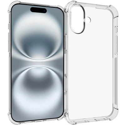 Afbeelding van iMoshion Hoesje Geschikt voor iPhone 16 Siliconen Shockproof Case Transparant