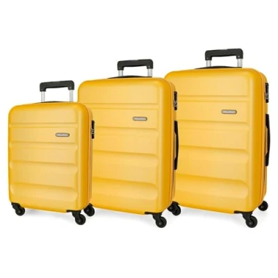 Afbeelding van ROLL ROAD Flex Koffer Set, One Size, Citroen, Talla única, Kofferspel, Citroengras, kofferset