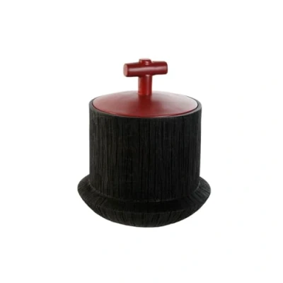 Afbeelding van Tibor Home ESPRIT Zwart Rood Hars Orientaals 22 x 25 cm