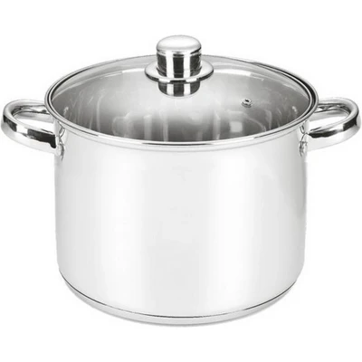 Afbeelding van Michelino Soeppan RVS 10 Liter Glazen Deksel