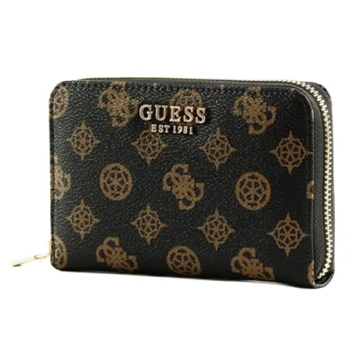 Afbeelding van Guess Laurel Medium ZIP Around Portemonnee, Dames, Maat: One Size, Mocha logo